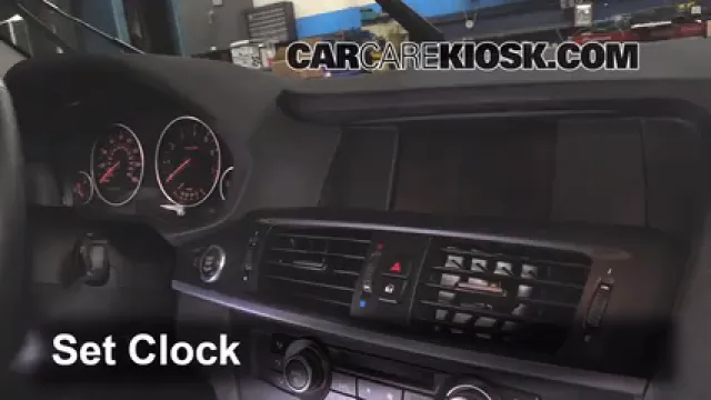 2013 BMW X3 xDrive28i 2.0L 4 Cyl. Turbo Reloj Fijar hora de reloj